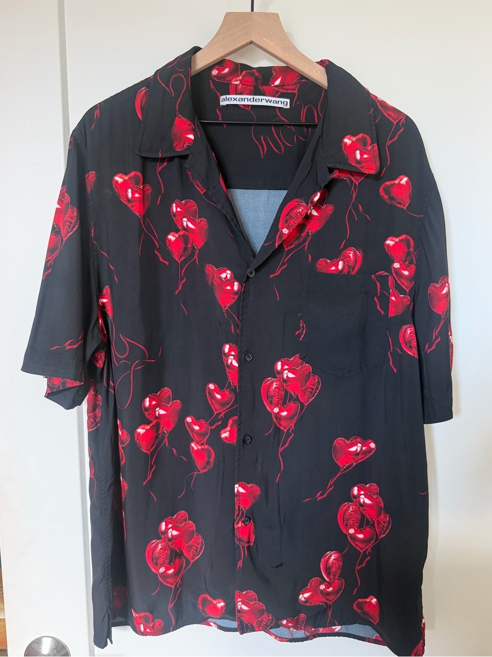 Alexander Wang Balloon Heart Button Down